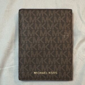Michael Kors Monogram Black Card Holder